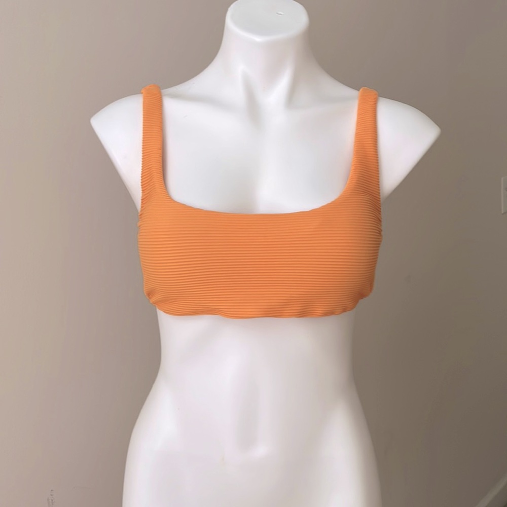 J Crew Rib Scoop Bikini Top
